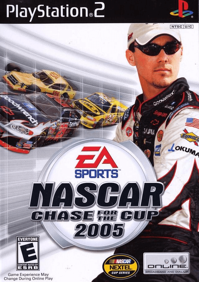 NASCAR Chase for the Cup 2005 box art for Playstation 2